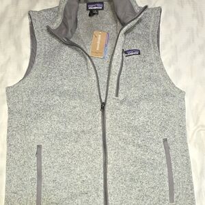 Patagonia Heather Gray Zip-Up Vest